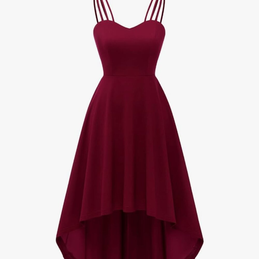 Maroon spaghetti strap dress